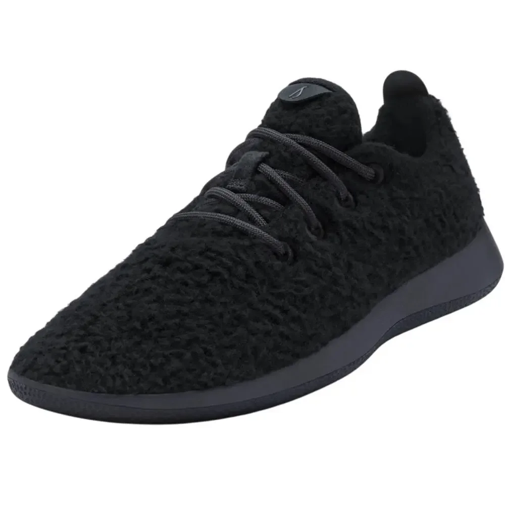 AllBirds Mens Wool Runner Fluff Casual Sneakers US 9 EU 41.5 Black Athletic NIB